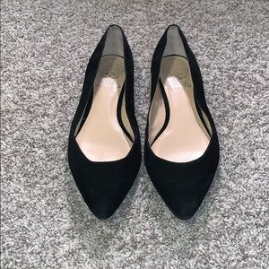 Vince Camuto studded suede flats.